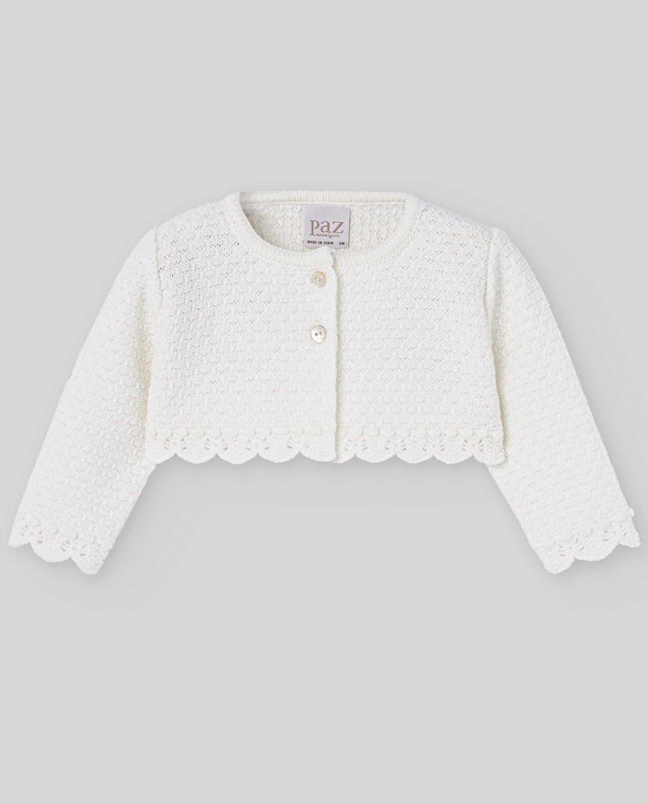 Chaqueta Bebe Corta Niña Paz OI 25-26 - Paz Rodriguez Referencia 001-102837