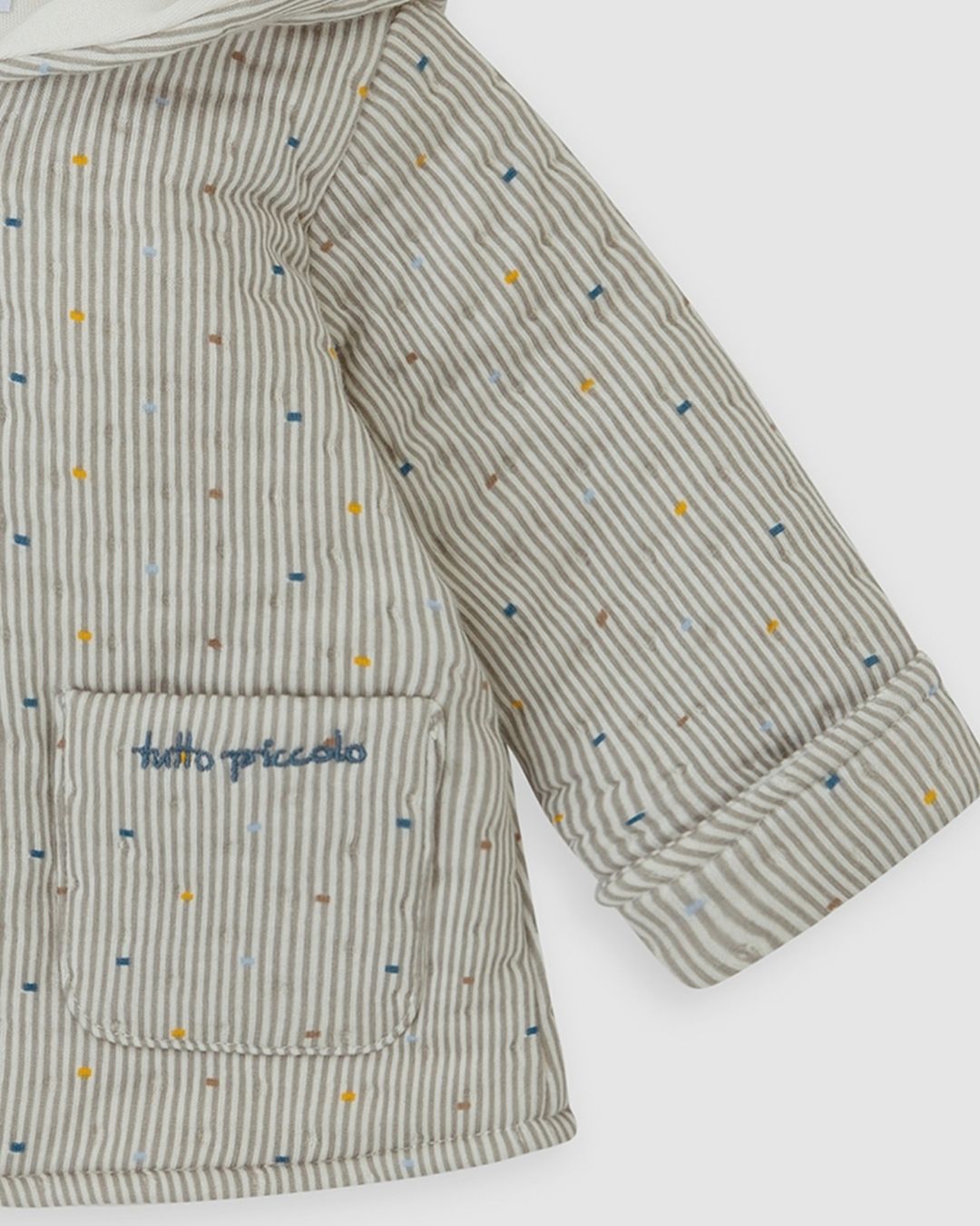 Chaquetón Rayas Gris - Tutto Piccolo