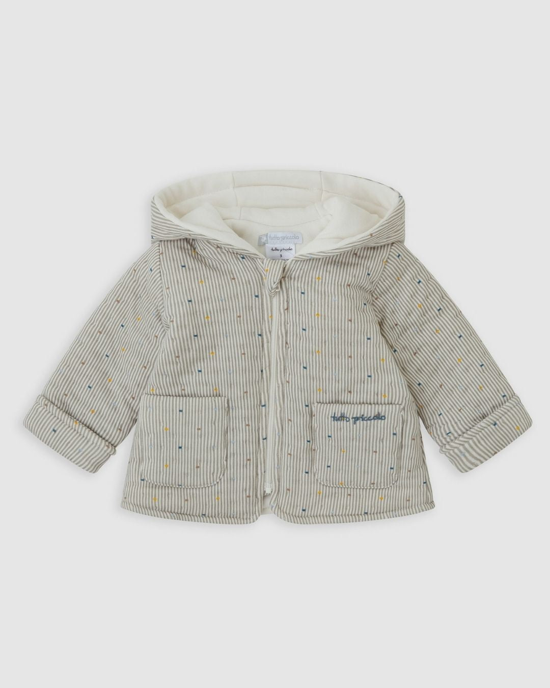 Chaquetón Rayas Gris - Tutto Piccolo