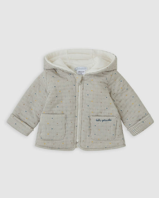 Chaquetón Rayas Gris - Tutto Piccolo