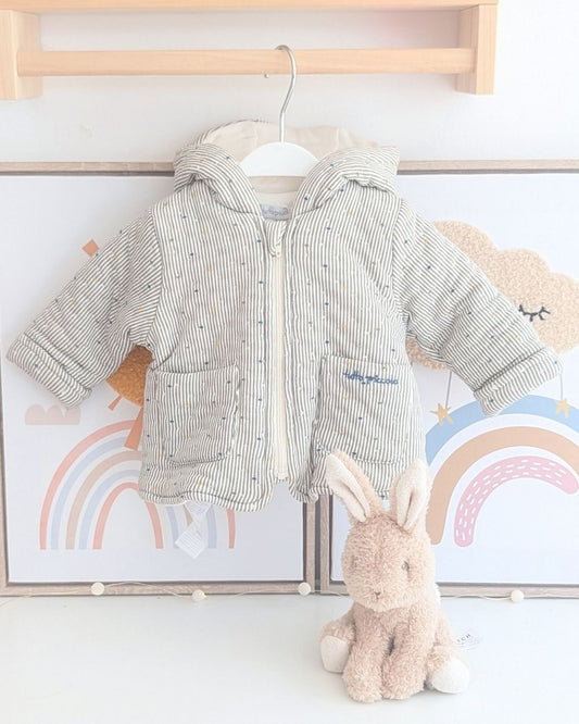 Chaquetón Rayas Gris - Tutto Piccolo
