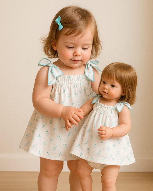 Vestido Con Braguita Tela Libélulas - Colección Norte Juliana