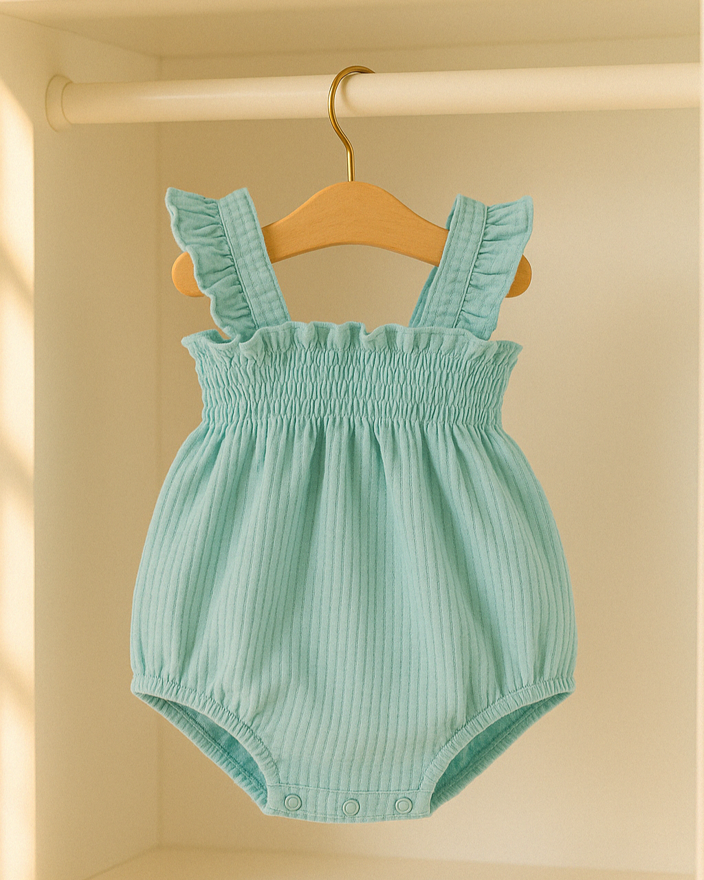 Peto Bebé Niña Rodas Mint - Calamaro