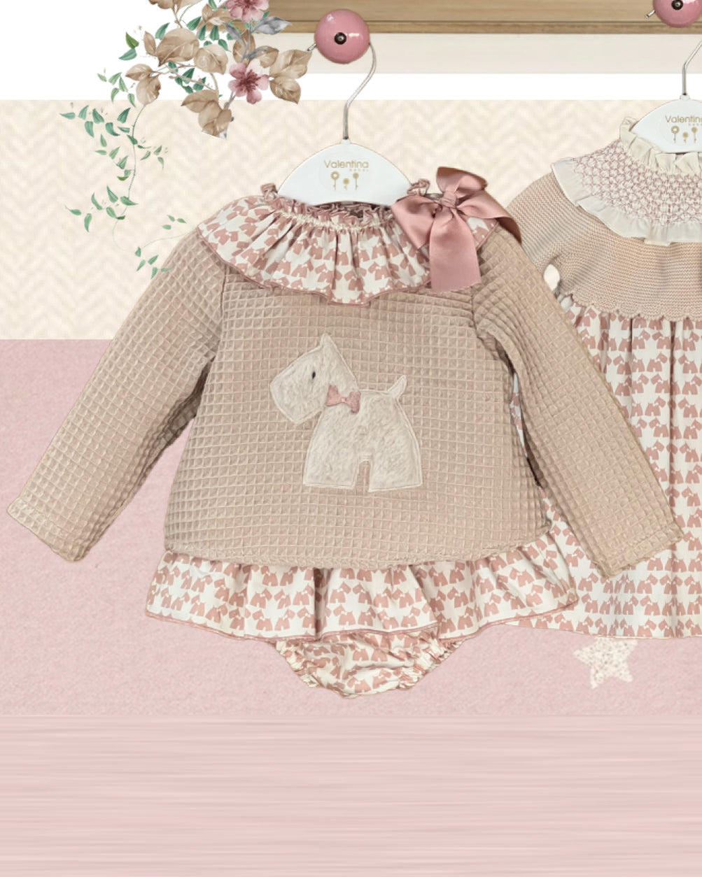 Conjunto NIña Sudadera Perrito Maquillaje - Valentina Bebés