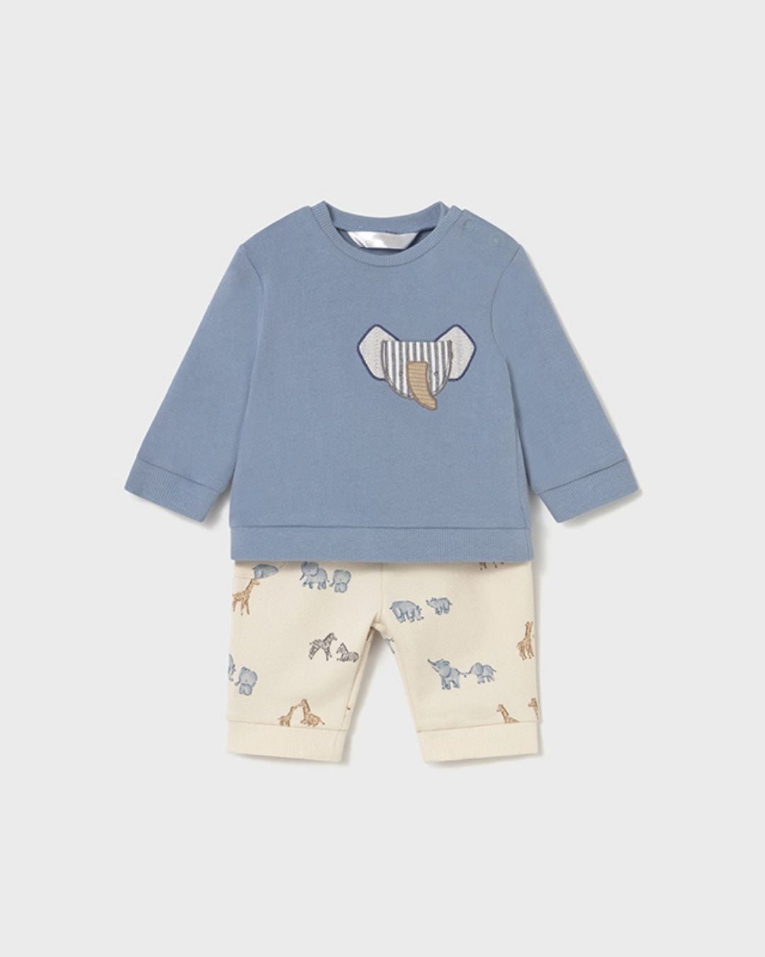 Conjunto 4 Piezas Bebe Niño Animales Azul 26210  - Mayoral