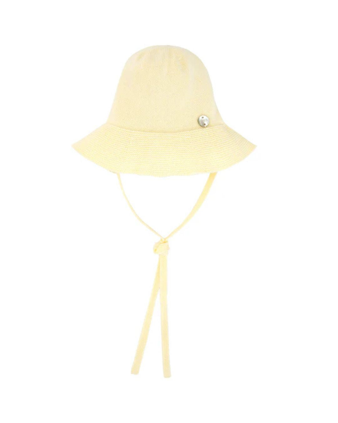 Conjunto ALBOR Blusa, Braga y Gorro Amarillo - Paz Rodriguez