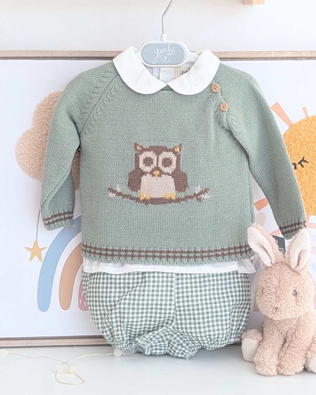 Conjunto Baby 3 Piezas Familia Buho en la Rama Art.0200 - Yoedu