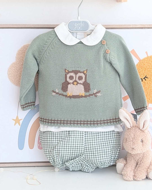 Conjunto Baby 3 Piezas Familia Buho en la Rama Art.0200 - Yoedu