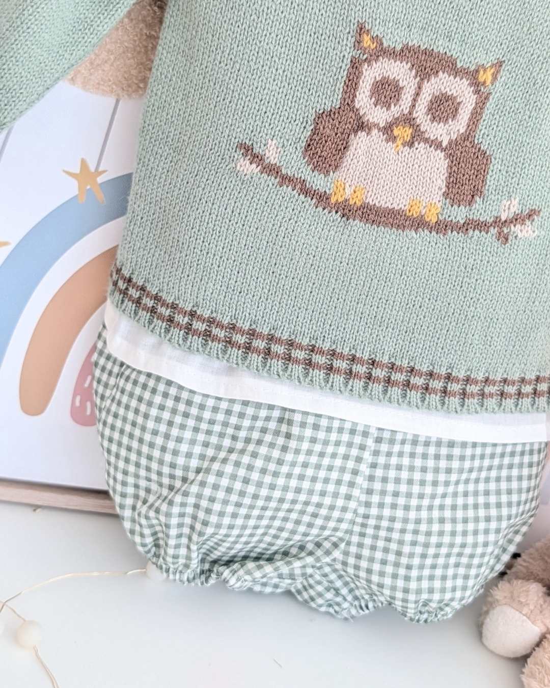 Conjunto Baby 3 Piezas Familia Buho en la Rama Art.0200 - Yoedu