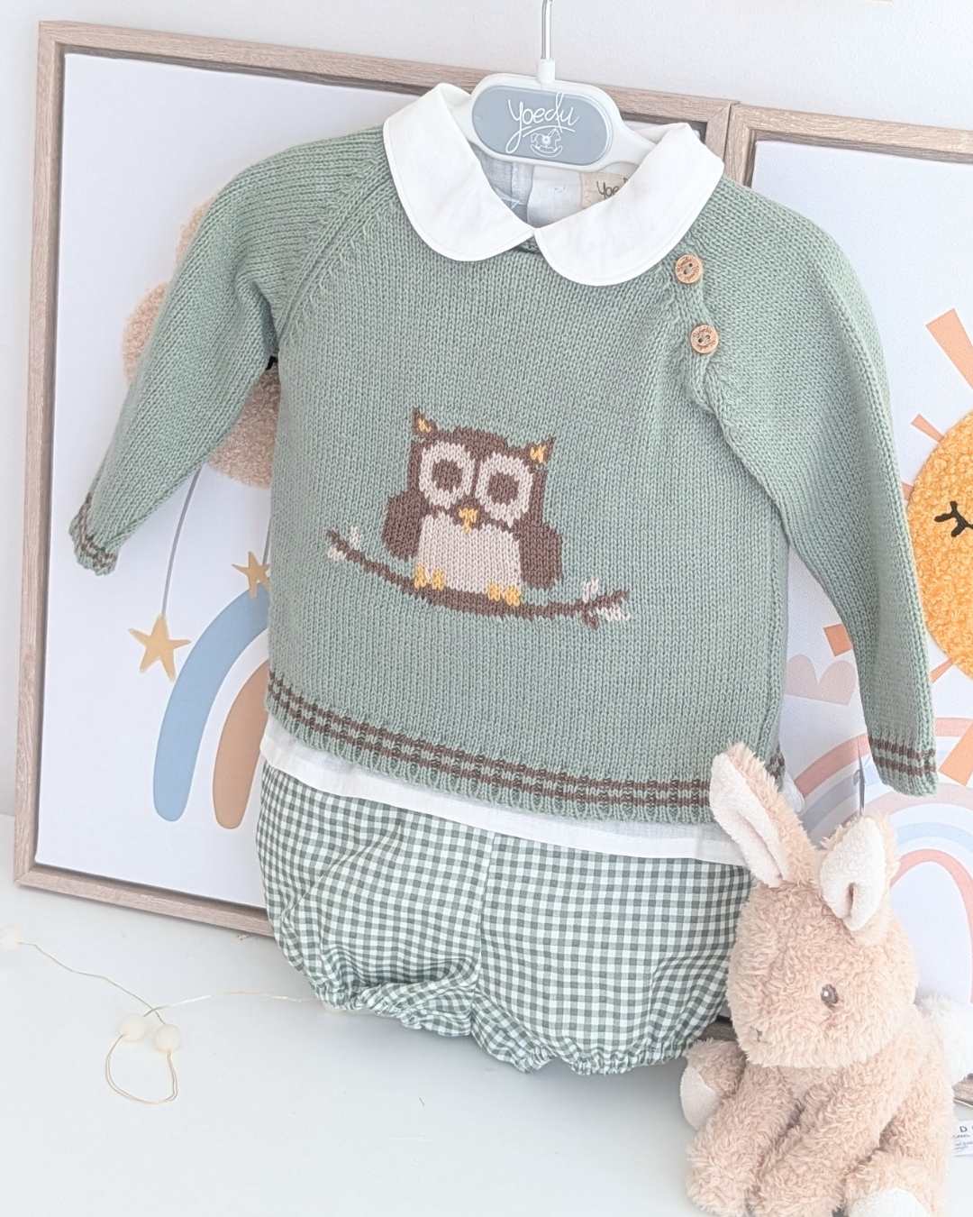 Conjunto Baby 3 Piezas Familia Buho en la Rama Art.0200 - Yoedu