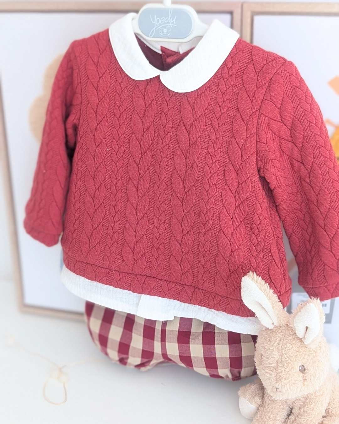 Conjunto Baby Familia Guinda Art.1014 - Yoedu