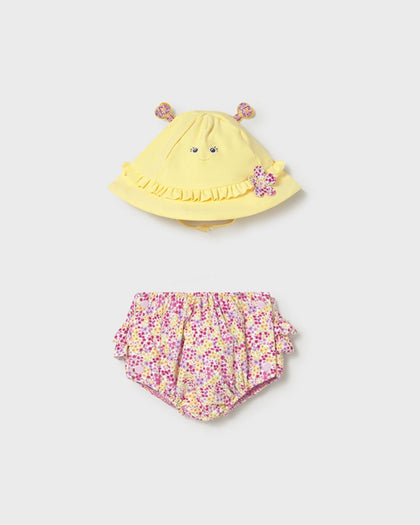 Conjunto Bañador Pañal Flores Rosa 1618-030 - Mayoral