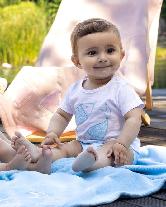 Conjunto Baño CACHEMIR Celeste - Calamaro