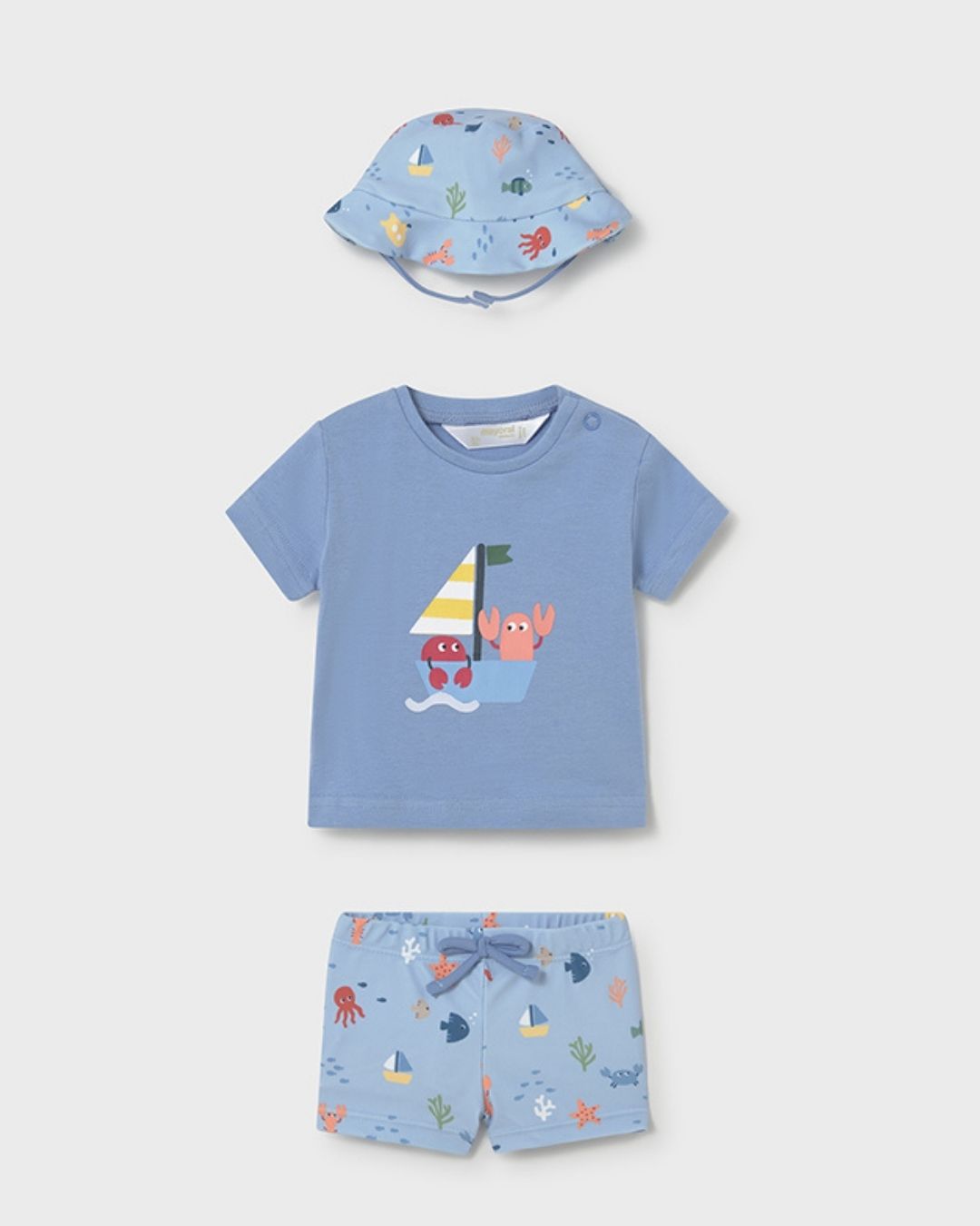 Conjunto Baño Niño Cangrejos Velero 1617-024 - Mayoral