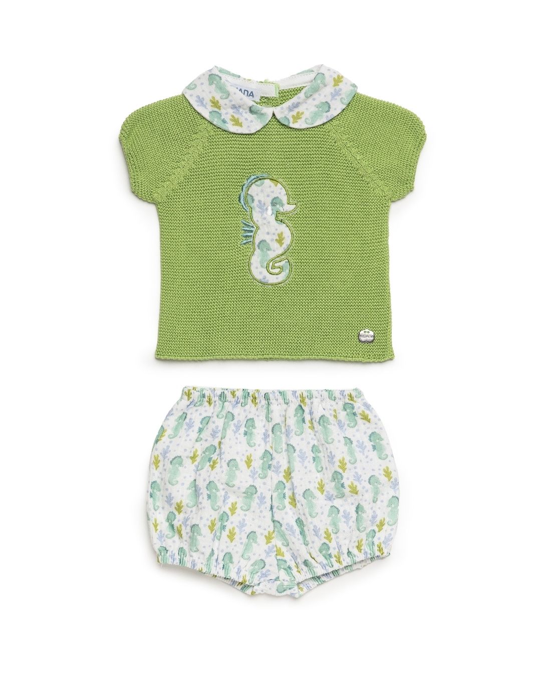 Conjunto Bebé Mar Caballito Verde Lima 🍋‍🟩 Colección Lima - Juliana