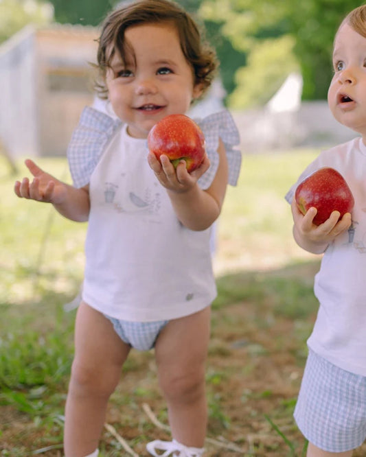 Conjunto Bebé Niña ANADE Camiseta y braga - Paz Rodriguez