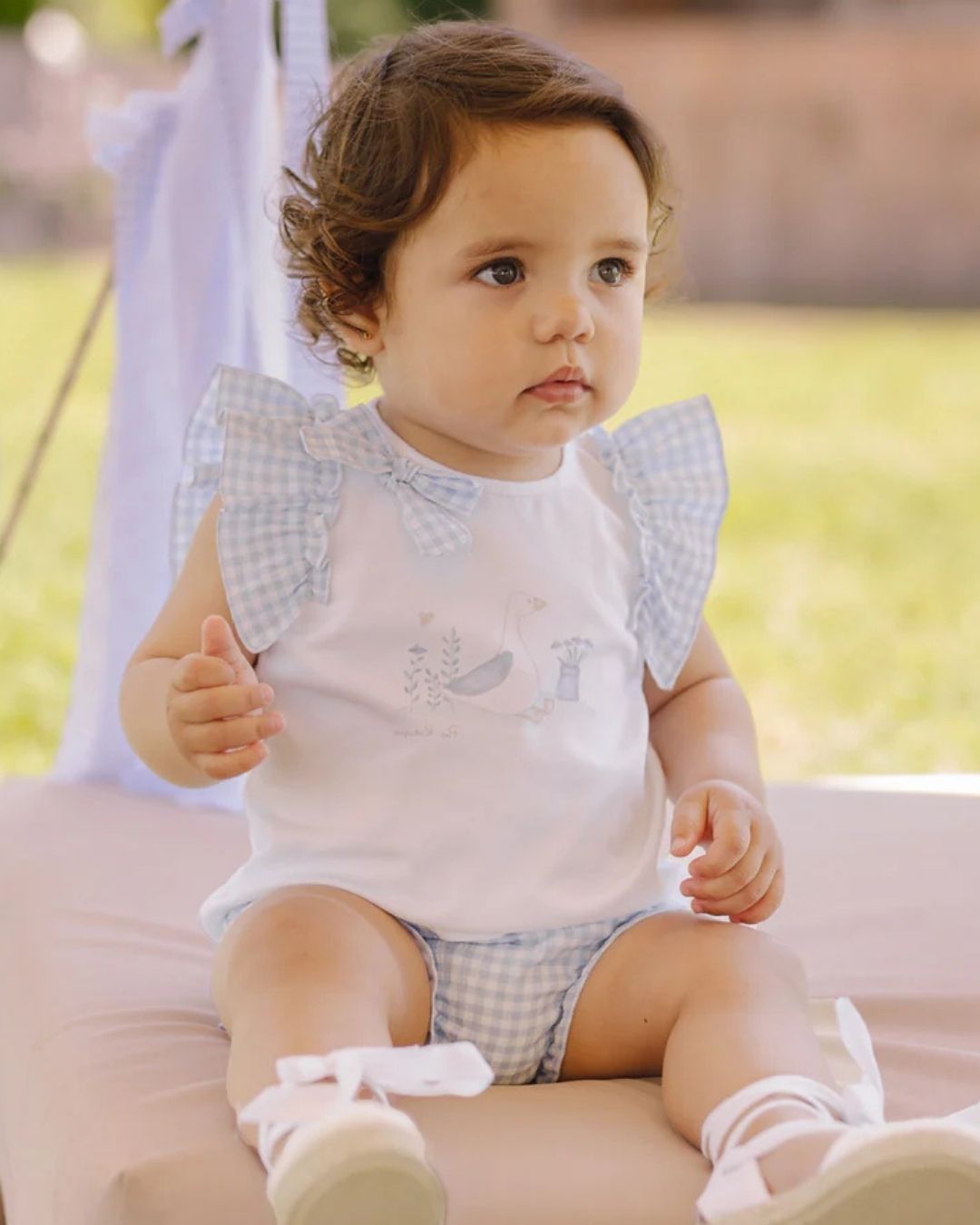 Conjunto Bebé Niña ANADE Camiseta y braga - Paz Rodriguez