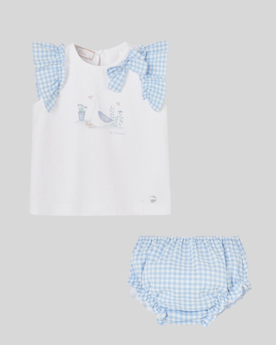 Conjunto Bebé Niña ANADE Camiseta y braga - Paz Rodriguez