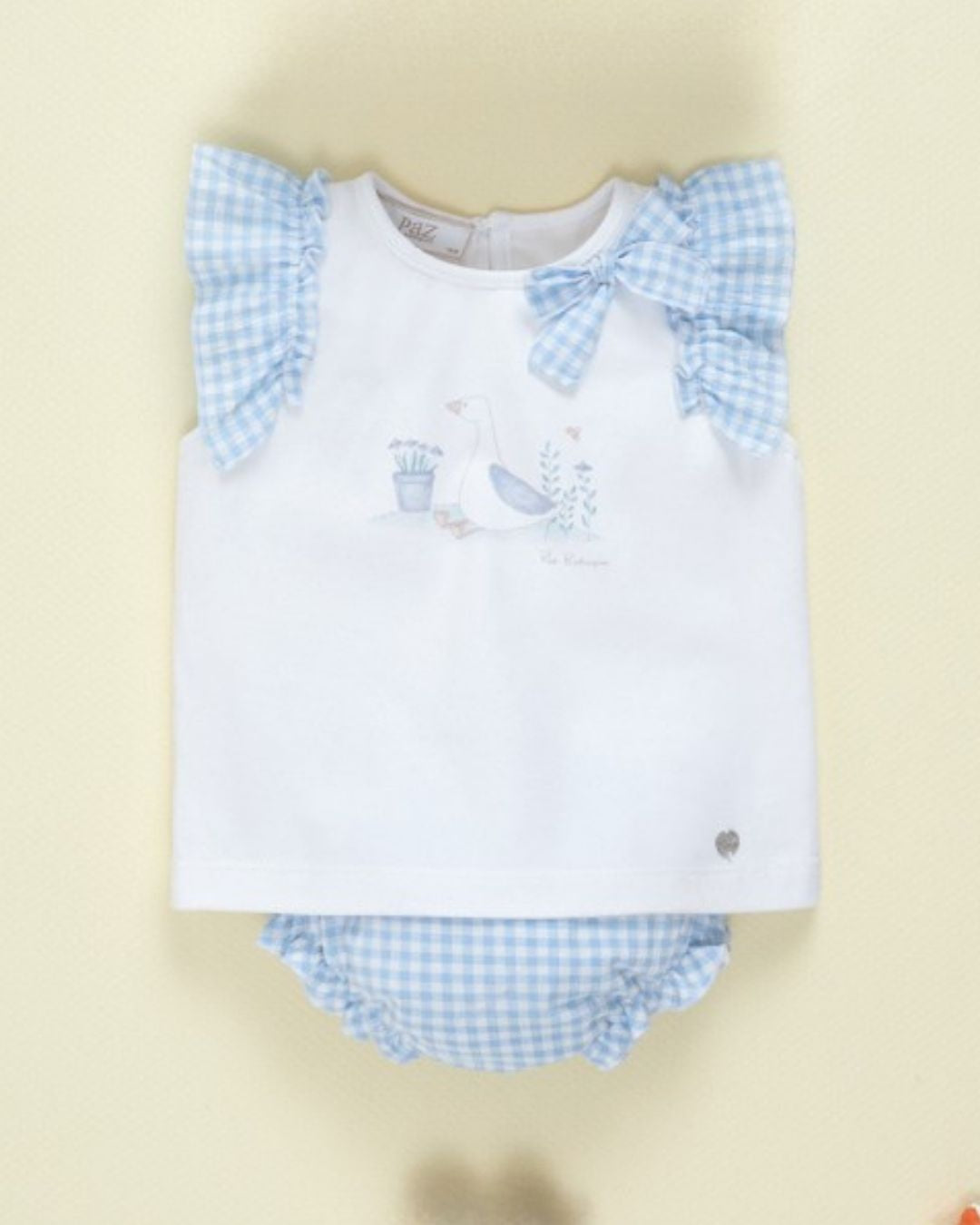 Conjunto Bebé Niña ANADE Camiseta y braga - Paz Rodriguez