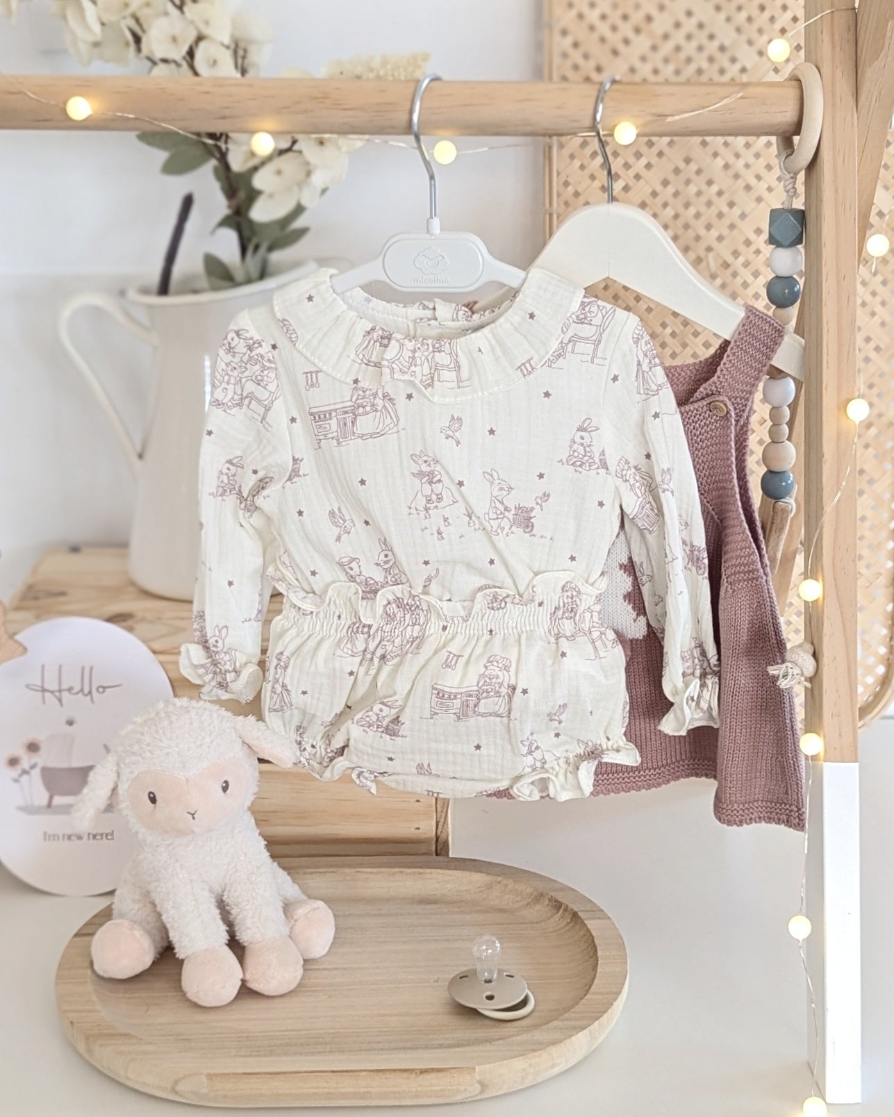 Conjunto Bebé Niña Micolino Familia Paola (3 piezas) - Micolino