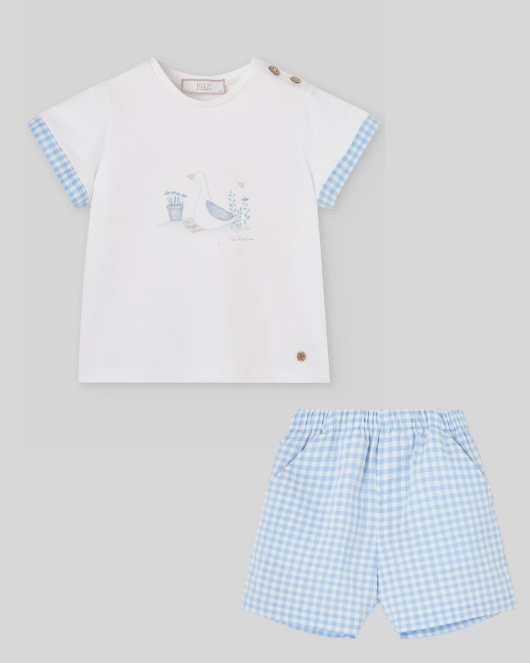 Conjunto Bebé Niño ANADE Camiseta y pantalón - Paz Rodriguez