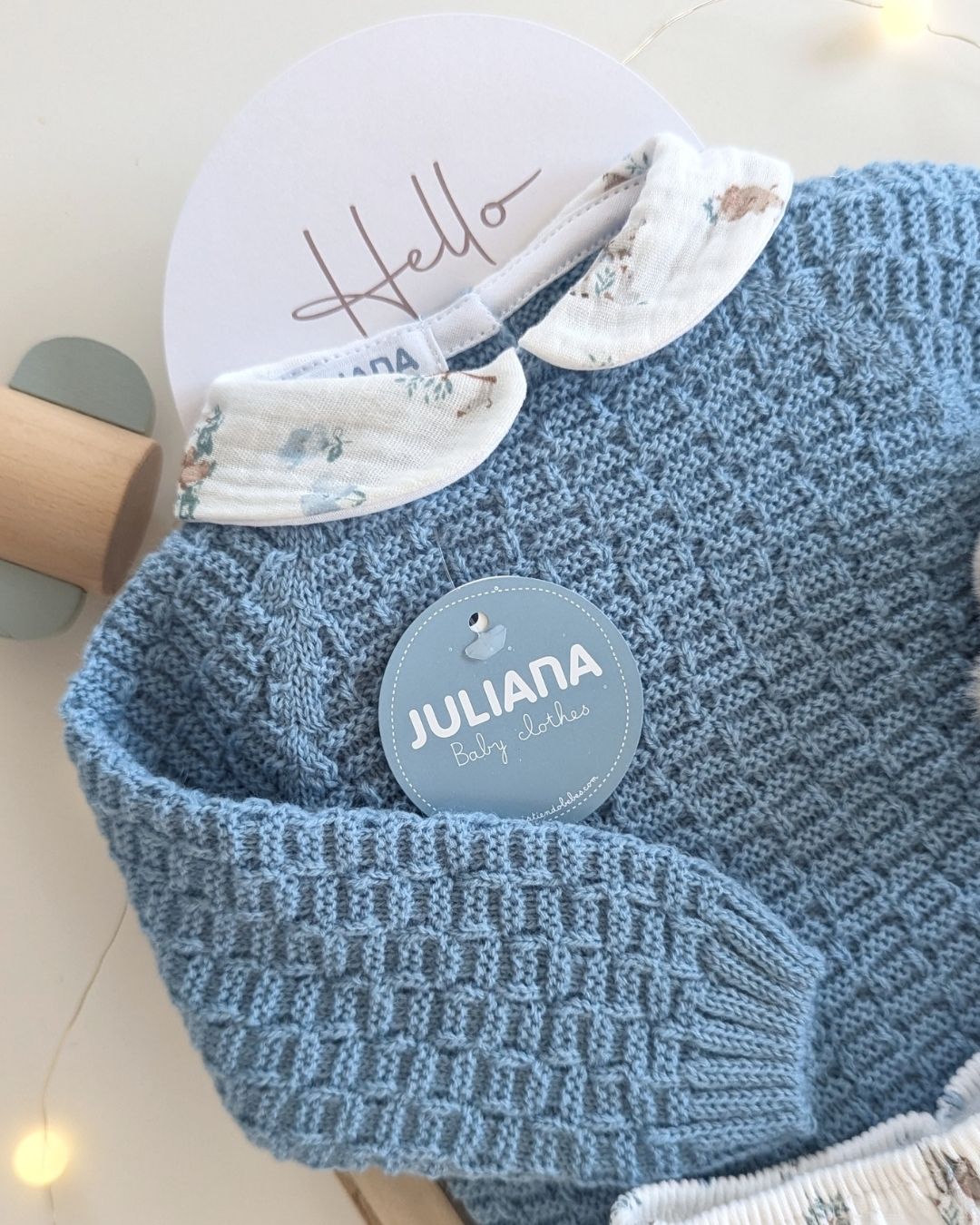 Conjunto Bebé Niño Pantalon Animalitos Azul Nube 25591 - Colección Trazos de Juliana