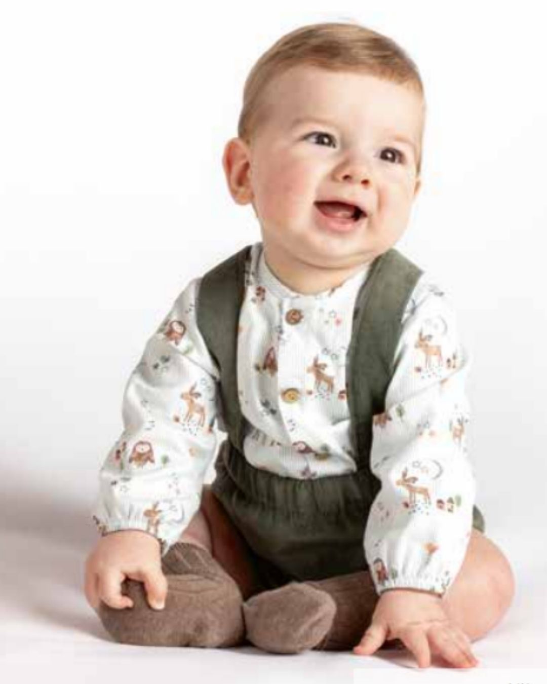 Conjunto Bebe Niño Pololo Simún Verde - Calamaro