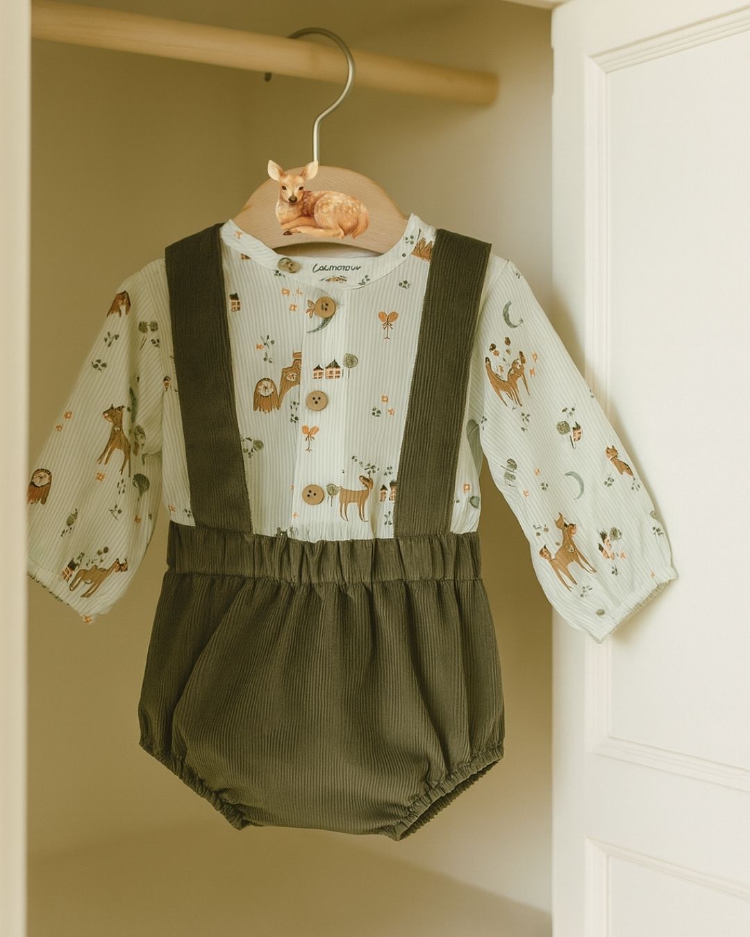 Conjunto Bebe Niño Pololo Simún Verde - Calamaro