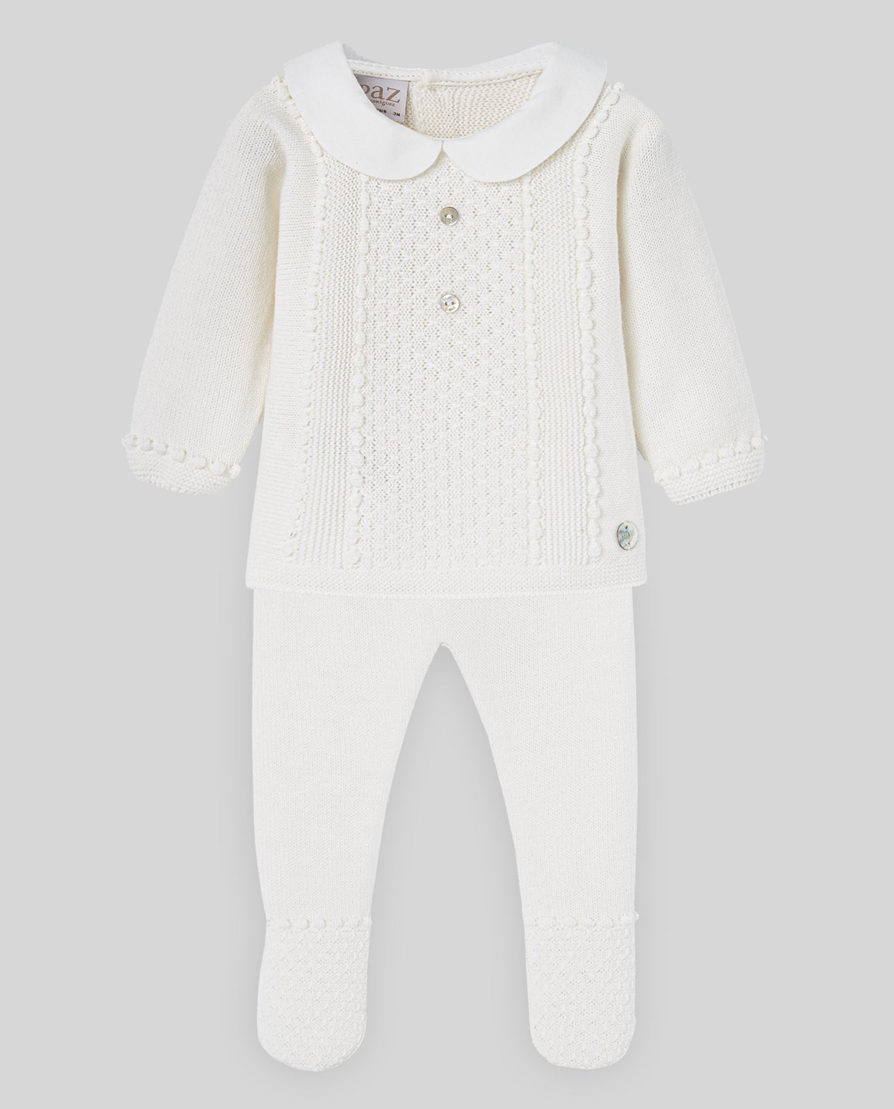 Conjunto Bebe Polaina Cuello Bebé Paz OI 25-26 - Paz Rodriguez Referencia 103-102829