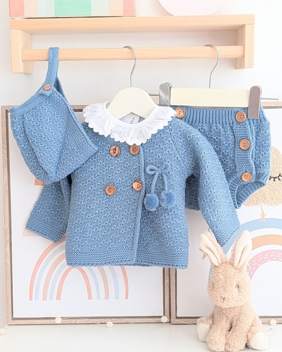 Conjunto Bebé Punto 4P Rodalquilar Azul 29121