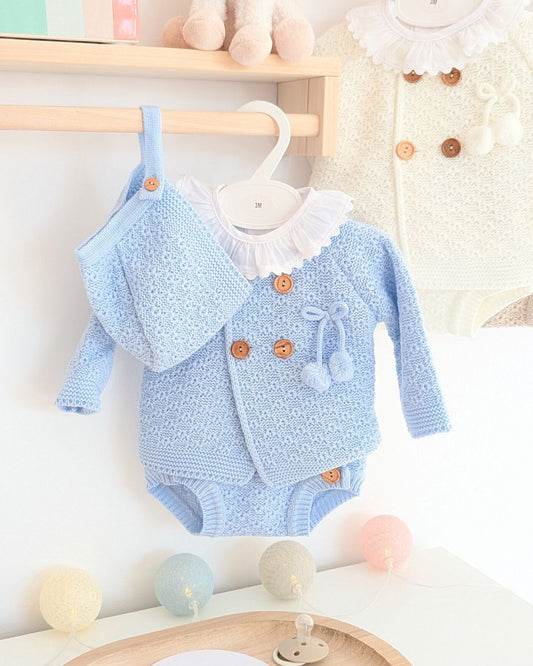 Conjunto Bebé Punto 4P Rodalquilar Celeste 27111