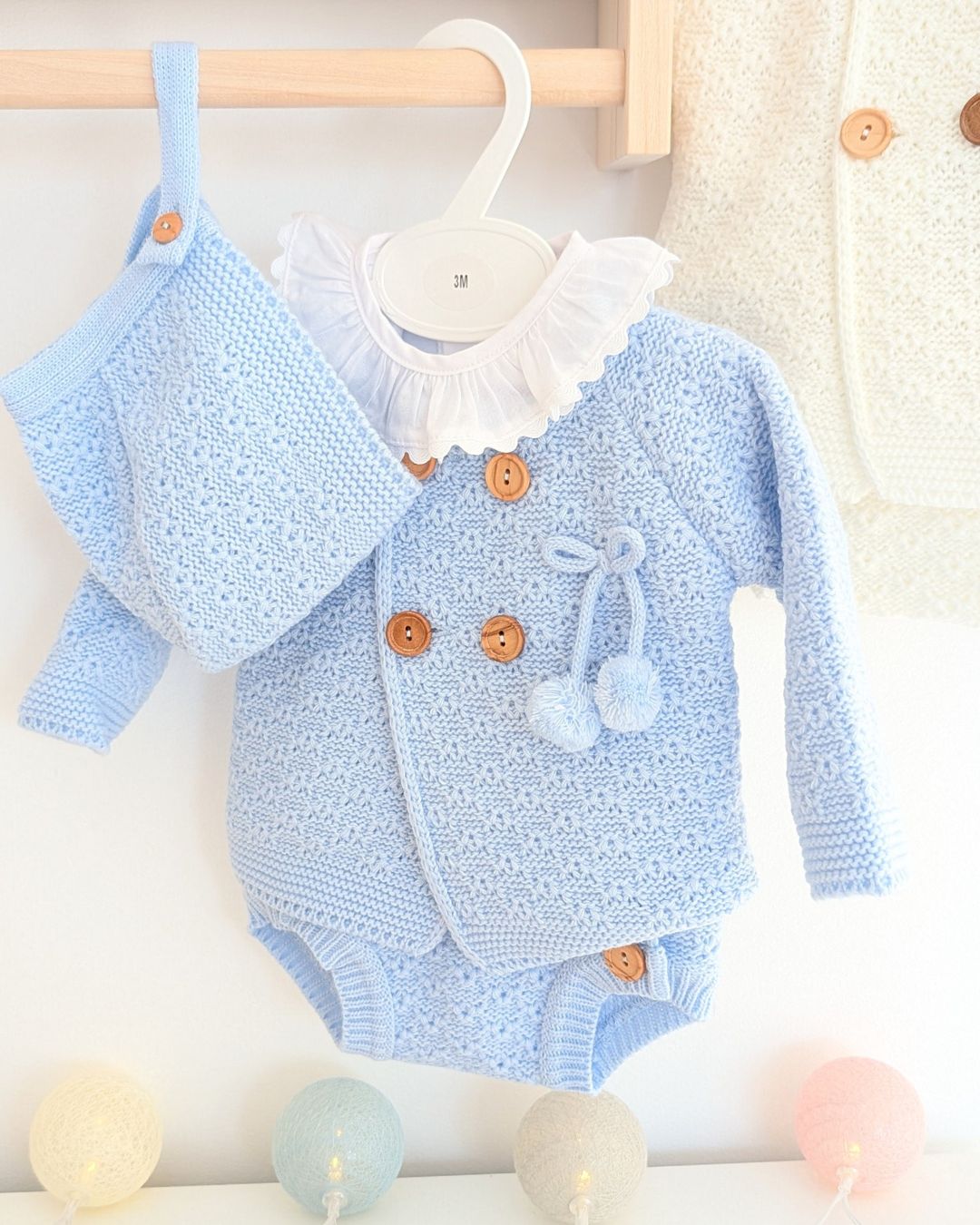 Conjunto Bebé Punto 4P Rodalquilar Celeste 27111