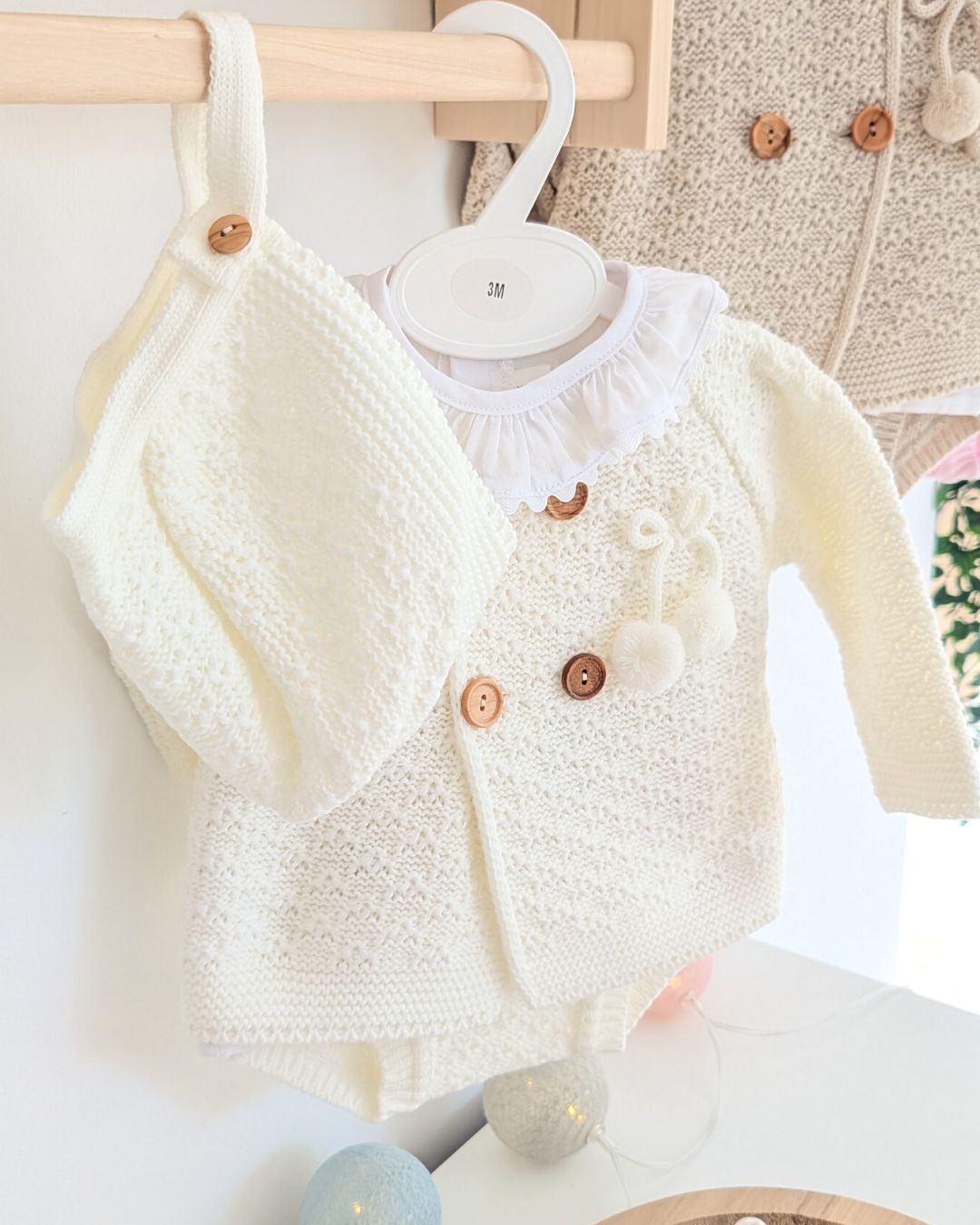 Conjunto Bebé Punto 4P Rodalquilar Crudo 27111