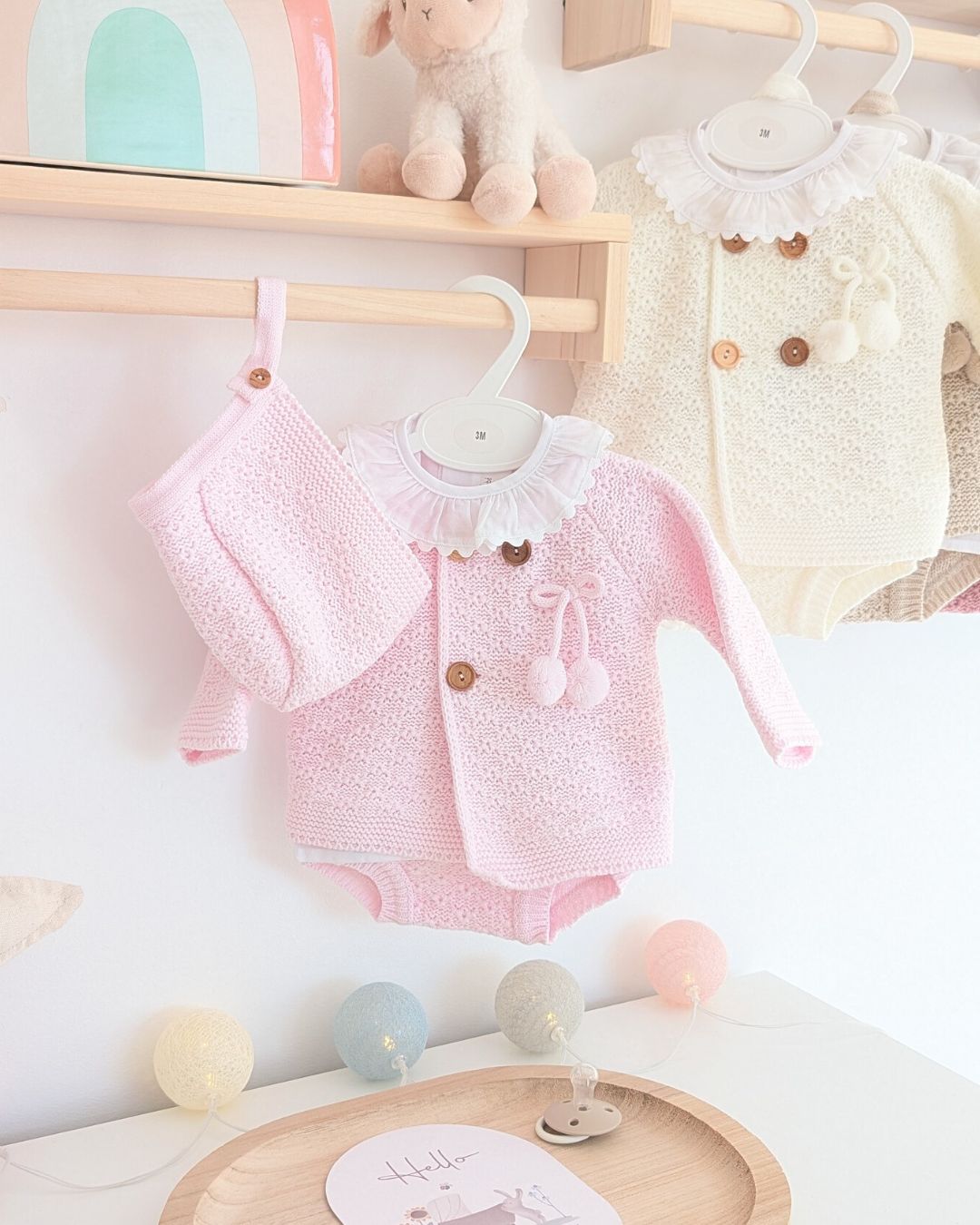 Conjunto Bebé Punto 4P Rodalquilar Rosa Bebé 27111