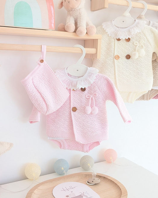 Conjunto Bebé Punto 4P Rodalquilar Rosa Bebé 27111