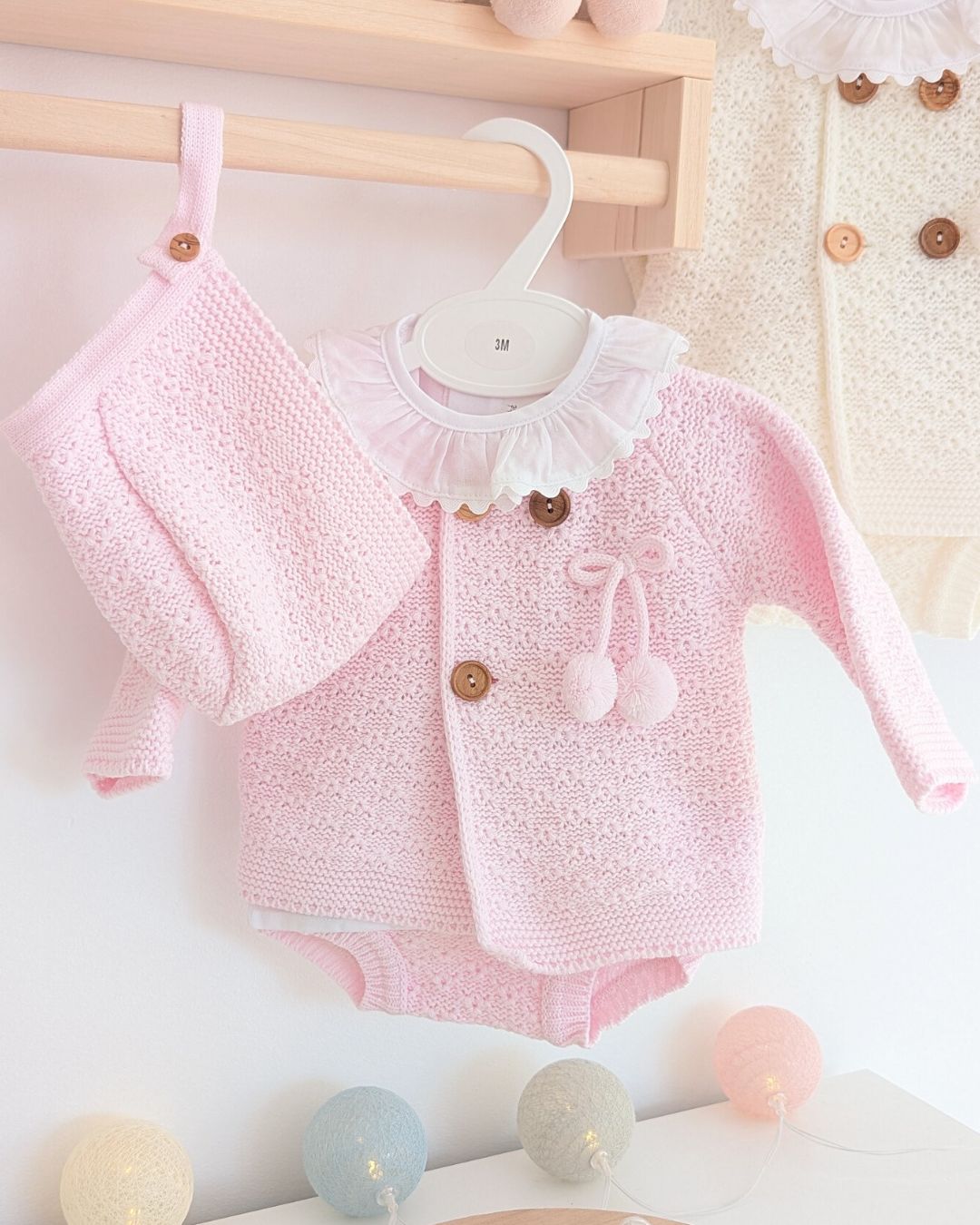 Conjunto Bebé Punto 4P Rodalquilar Rosa Bebé 27111