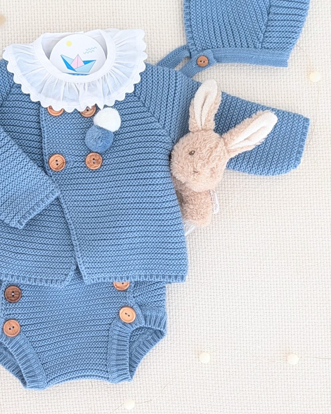Conjunto Bebé Punto 4P Salinas Azul 27112