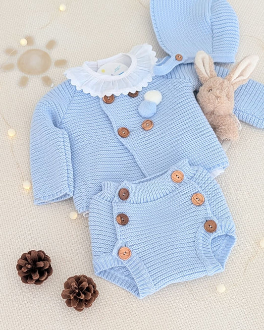 Conjunto Bebé Punto 4P Salinas Celeste 27112