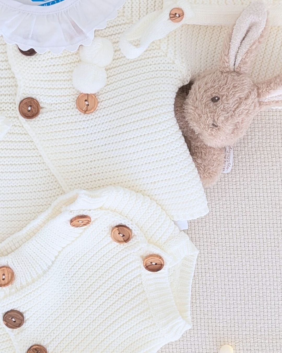 Conjunto Bebé Punto 4P Salinas Crudo 27112