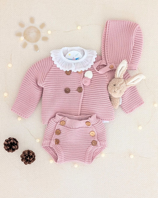 Conjunto Bebé Punto 4P Salinas Maquillaje 27112