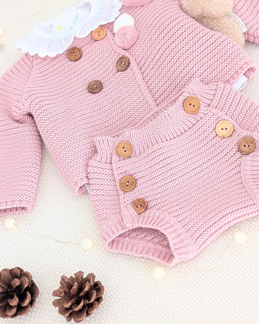 Conjunto Bebé Punto 4P Salinas Maquillaje 27112