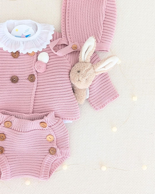 Conjunto Bebé Punto 4P Salinas Maquillaje 27112