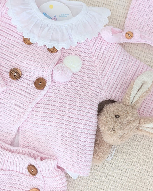 Conjunto Bebé Punto 4P Salinas Rosa Bebé 27112