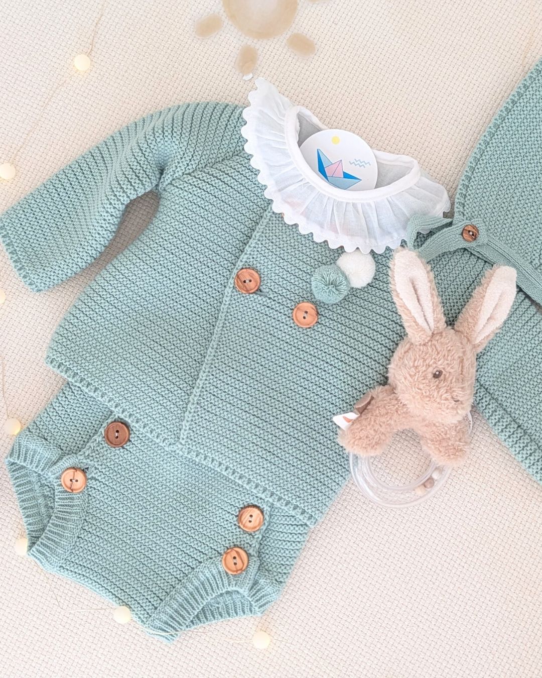 Conjunto Bebé Punto 4P Salinas Verde 27112