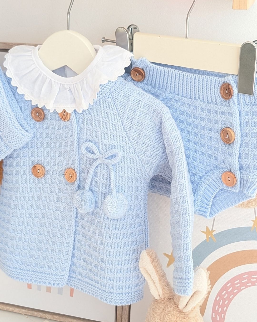 Conjunto Bebé Punto 4P San José Celeste 29118