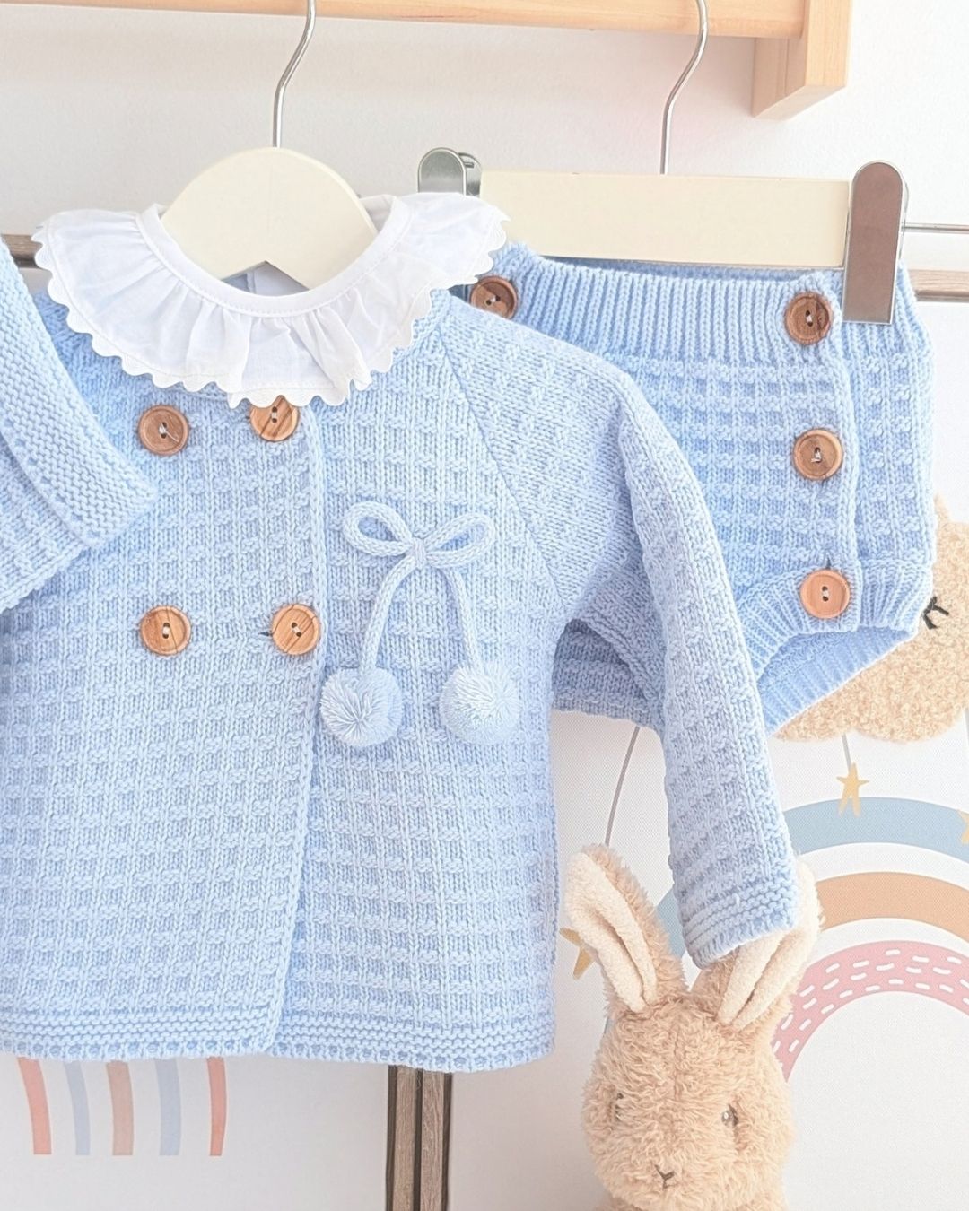Conjunto Bebé Punto 4P San José Celeste 29118