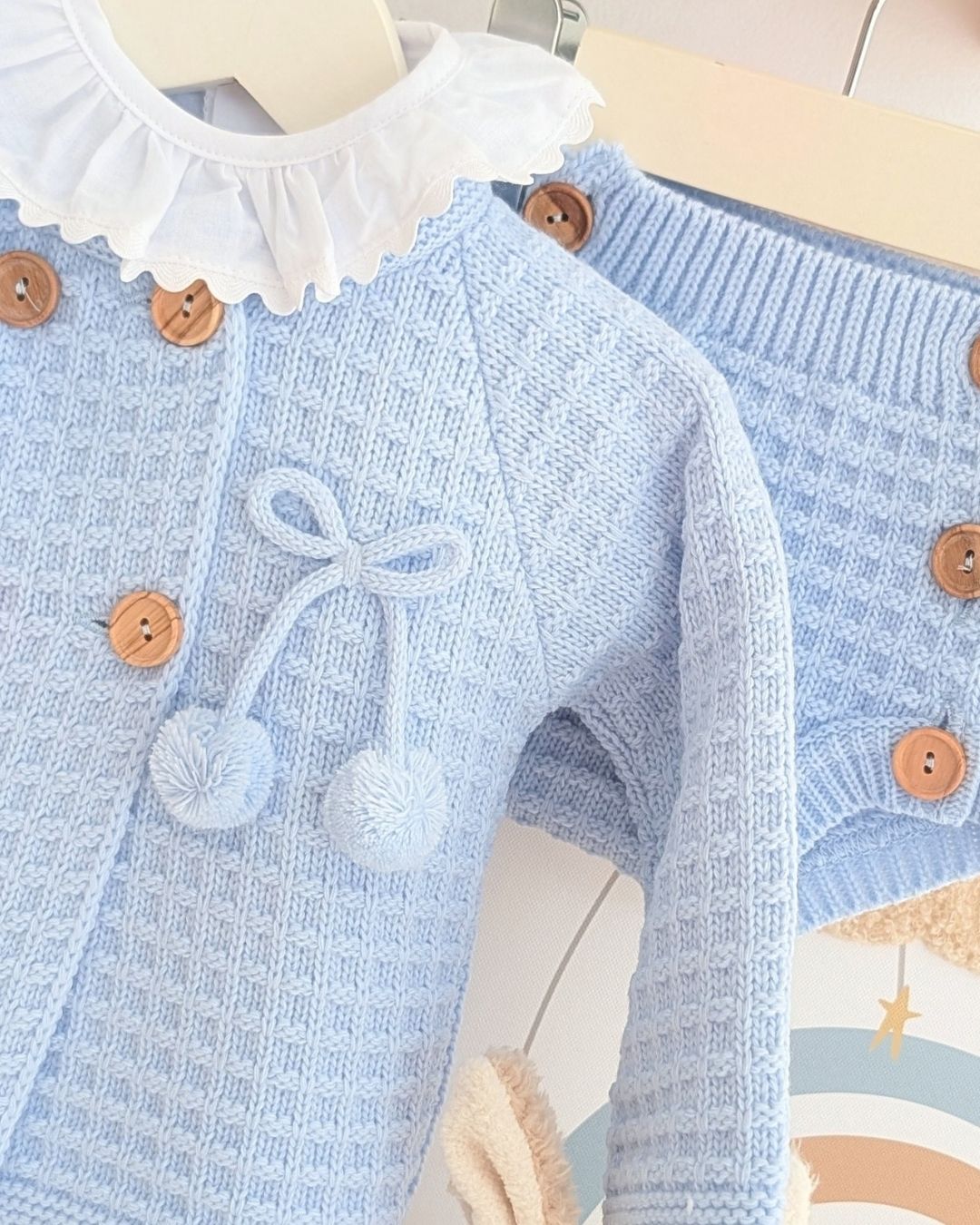 Conjunto Bebé Punto 4P San José Celeste 29118