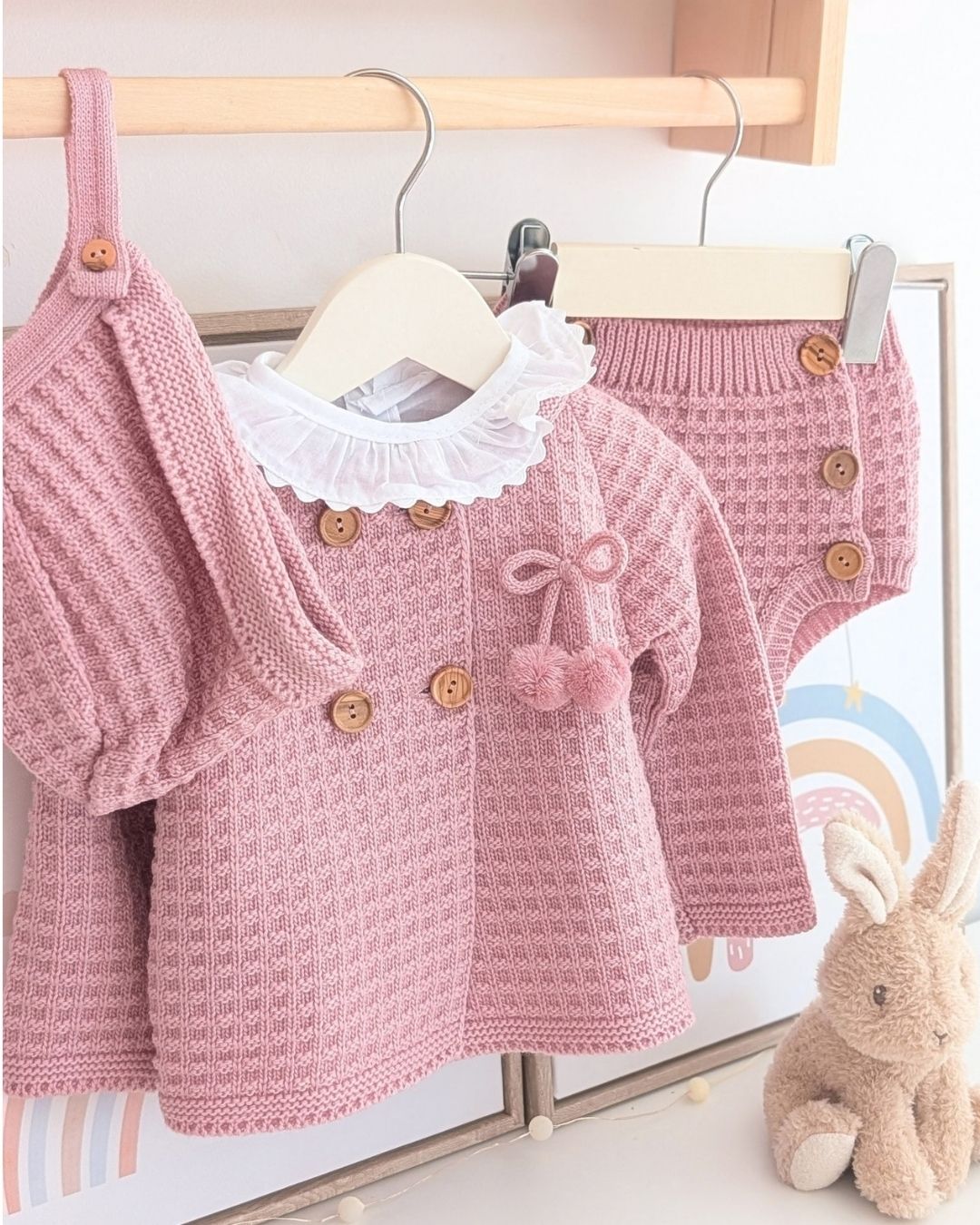 Conjunto Bebé Punto 4P San José Maquillaje 29118