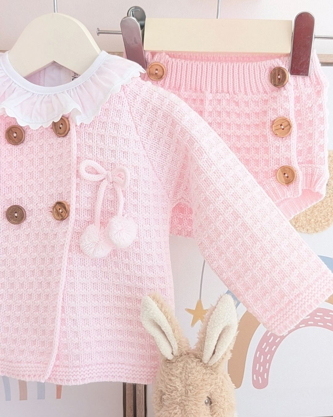 Conjunto Bebé Punto 4P San José Rosa Bebé 29118