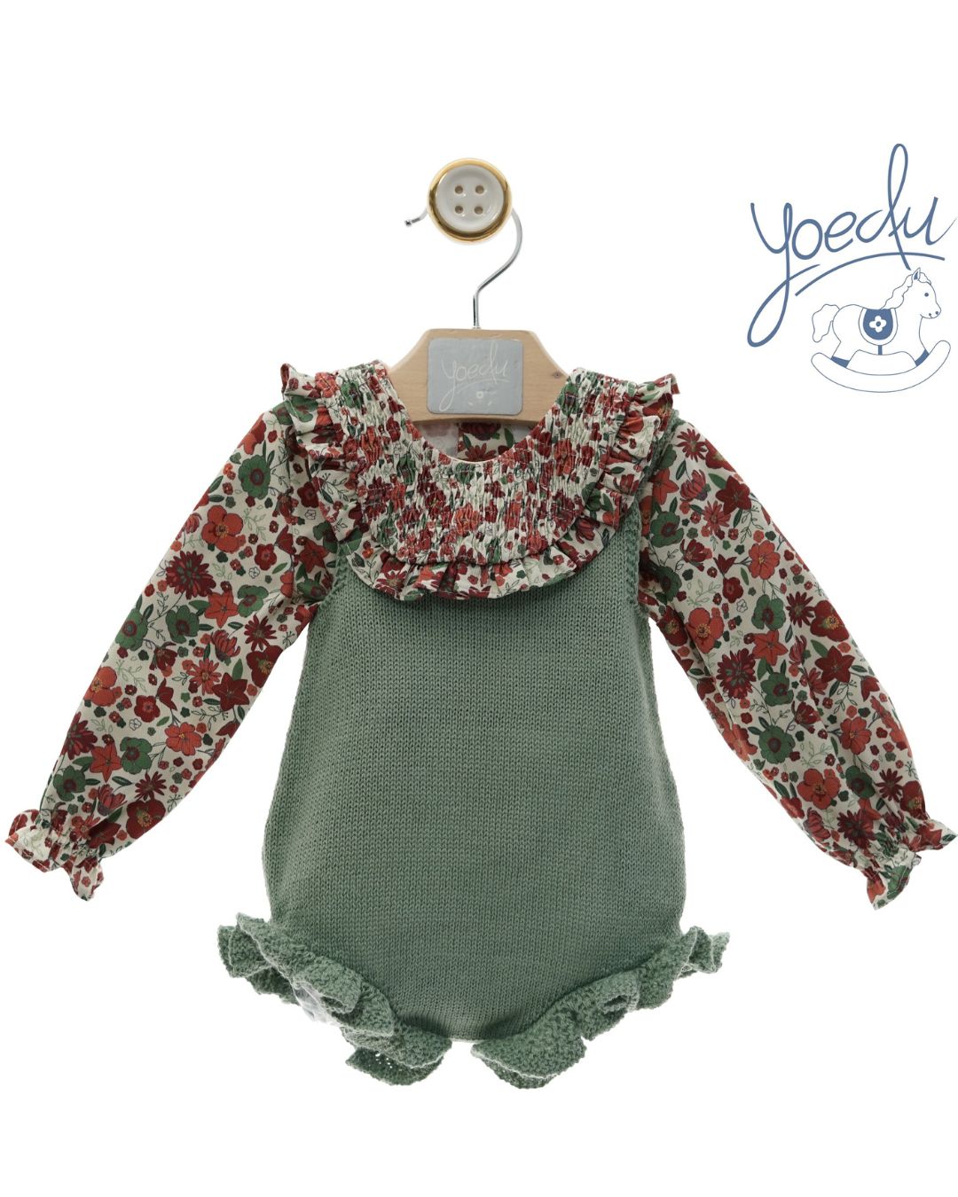 Conjunto Bebé Ranita Familia Cretona - Yoedu